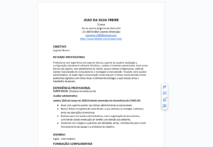 Eu vou criar um currículo que empresas realmente leem