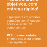 Eu vou digitar textos de fácil leitura com agilidade.