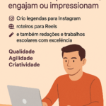 Eu vou fazer seu texto brilhar no Insta ou no trabalho