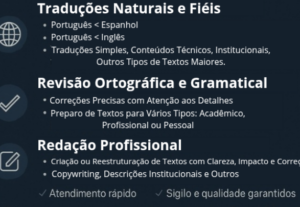 Eu vou traduzir seu texto profissionalmente PT ES EN