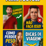 Eu vou criar thumbnails incríveis que aumentam seus cliques