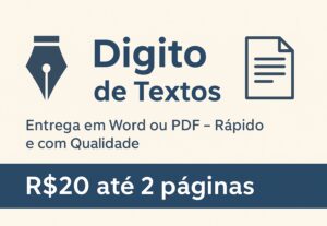 Eu vou Digitar textos com rapidez e qualidade