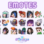 Eu vou fazer emotes ou badges para seu canal