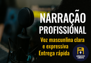 Eu vou narrar seu texto com voz masculina natural e expressi...