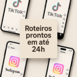 Eu vou fazer os roteiros dos seus vídeos