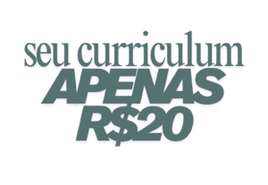Eu vou fazer seu curriculo em 1 hora