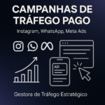 Eu vou criar anúncios pagos p/ vendas, engajamento IG/Whats.