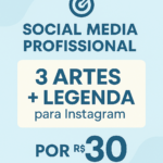 Eu vou Criar 3 artes profissionais para Instagram + 3 legend...