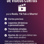 Eu vou editar seu vídeo curto para instagram e tik tok
