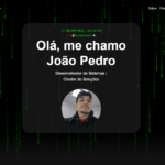 Eu vou fazer seu portfólio profissional.