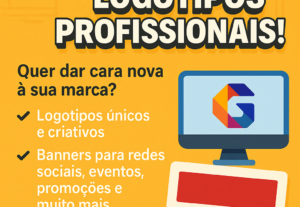 Eu vou criar seu banner ou logotipo para sua empresa