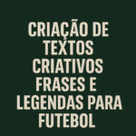 Eu vou criar textos criativos, e frases