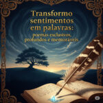 Eu vou fazer poemas exclusivos, profundos e memoráveis