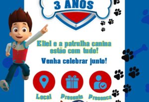 Eu vou fazer o melhor convite digital para a sua festa