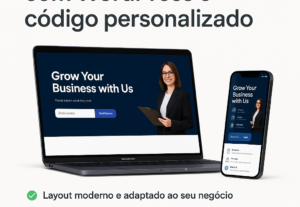 Eu vou criar landing page com WordPress ou código.