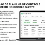 Eu vou montar sua planilha