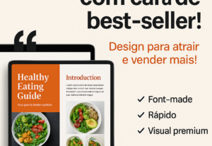 Eu vou diagramar seu e-book com 15 páginas ou mais