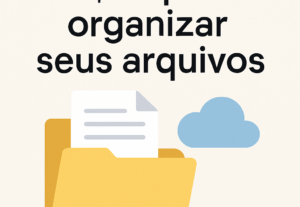 Eu vou organizar seus arquivos digitais com capricho