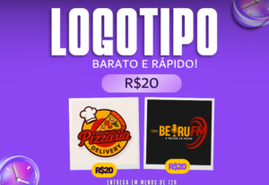 Eu vou fazer seu logotipo moderno e chamativo em menos de 12...