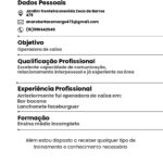 Eu vou fazer o melhor currículo para você com rapidez
