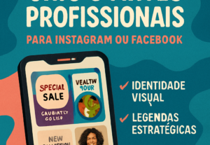 Eu vou criar 5 artes profissionais para Instagram ou Faceboo...