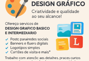 Eu vou fazer designs gráficos de nível basíco/intermediário