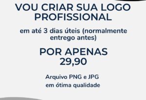Eu vou fazer sua logo profissional em até 2 dias úteis