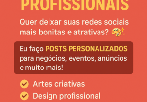 Eu vou Fazer seu post agora