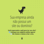 Eu vou fazer o site para o seu negócio