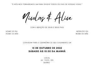 Eu vou fazer convites digitais incríveis