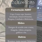 Eu vou formatar o seu trabalho acadêmico.
