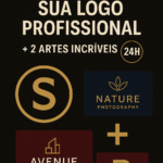 Eu vou criar sua logo profissional e 2 artes incríveis em 24...