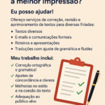 Eu vou corrigir textos diversos. Para redes sociais, e-mail