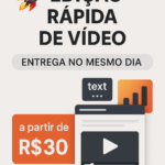 Eu vou editar o seu Reels ou Shorts e entregar no mesmo dia