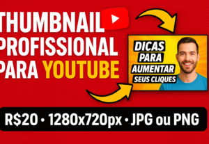 Eu vou fazer  Thumbnail Profissional para YouTube