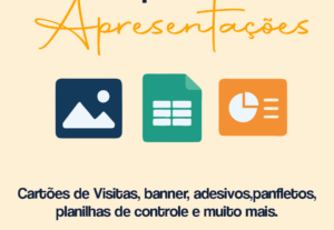 Eu vou Criar Artes Profissionais, Planilhas e Apresentações