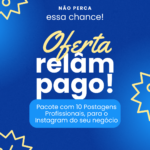 Eu vou fazer Pacote com 10 Postagens Profissionais para Inst...