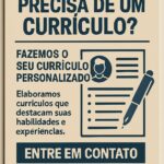 Eu vou fazer um Currículo Profissional pra você