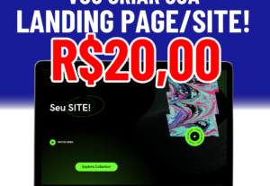 Eu vou fazer uma landing page/site para voce