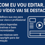 Eu vou cuidar seu vídeo terá qualidade profissional