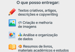 Eu vou fazer o que você precisar usando ias.