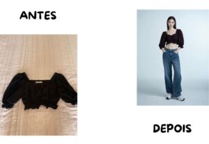 Eu vou Colocar um modelo usando as roupas da sua loja