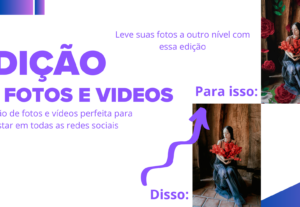 Eu vou editar videos e fotos.
