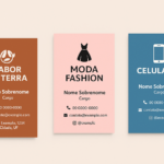 Eu vou fazer o design dos seus cartões de visita
