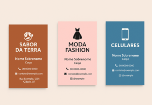 Eu vou fazer o design dos seus cartões de visita