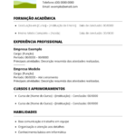 Eu vou Criar currículo simples ou personalizado
