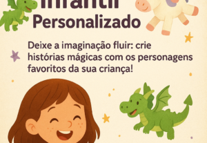 Eu vou criar  livros infantis personalizados