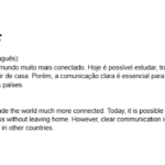 Eu vou traduzir qualquer texto do português para o inglês