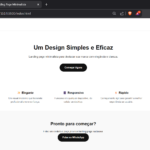 Eu vou criar sua landing page moderna e responsiva