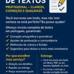 Eu vou realizar revisões de textos profissionais em até 24h
